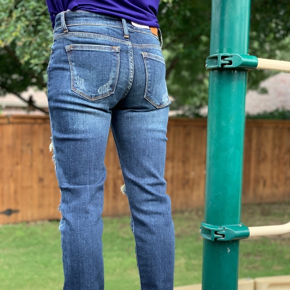 Judy Blue Destroyed Boyfriend Blue Jeans - Picture 2 of 3